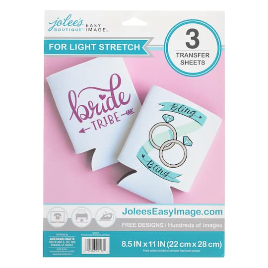 6 Packs: 3 ct. Jolee&#x27;s Boutique&#xAE; Easy Image&#x2122; Transfer Sheets for Light Stretchy Fabrics